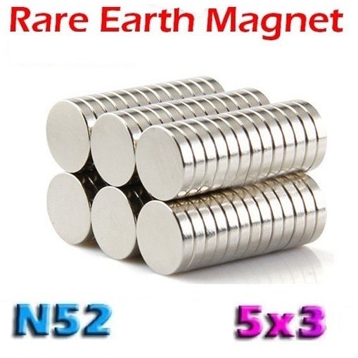 10 PCS 5x3mm Strong Magnet Neodymium Silinder N52 5x3 Rare Earth Coin Koin Bulat Kecil ISI 10