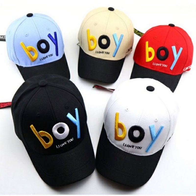 Topi Anak LAKI LAKI Bordir BOY