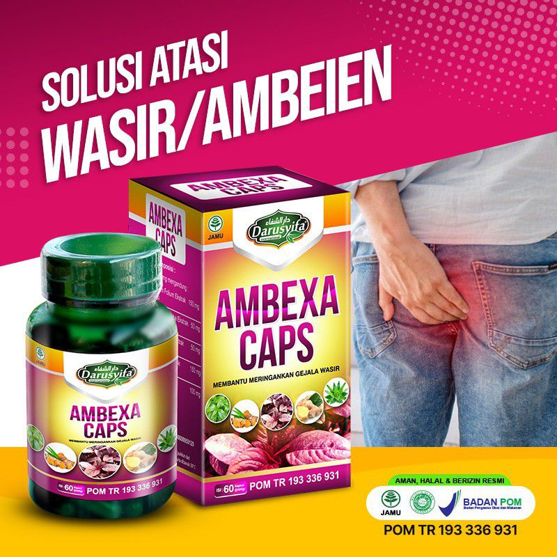 [Terlaris]Obat Herbal Terbaik AMBEXA Obat Wasir Original MANJUR