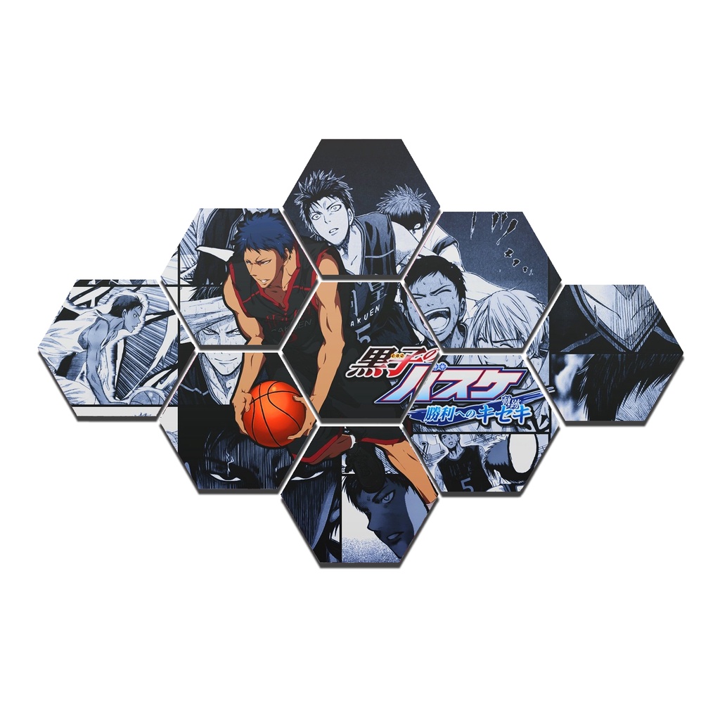 HIASAN DINDING HEXAGONAL RAJA ANIME SET AOMINE DAIKI