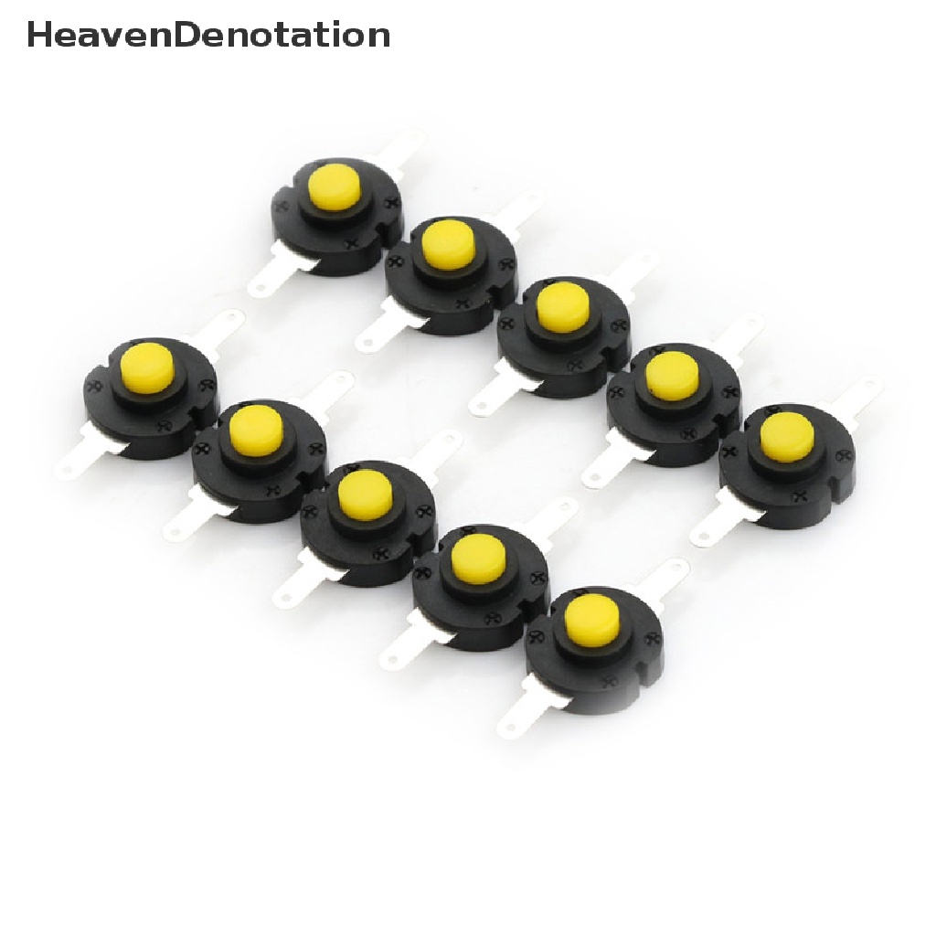 (Heavendenotation) 10pcs Saklar Tombol Tekan Micro Dc 12v 0.5a Untuk Senter