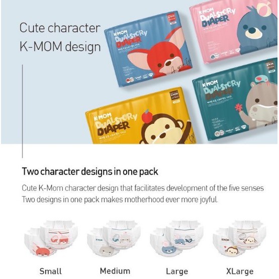 K-Mom Dual Story Diaper ( Popok Bayi KMom S M )