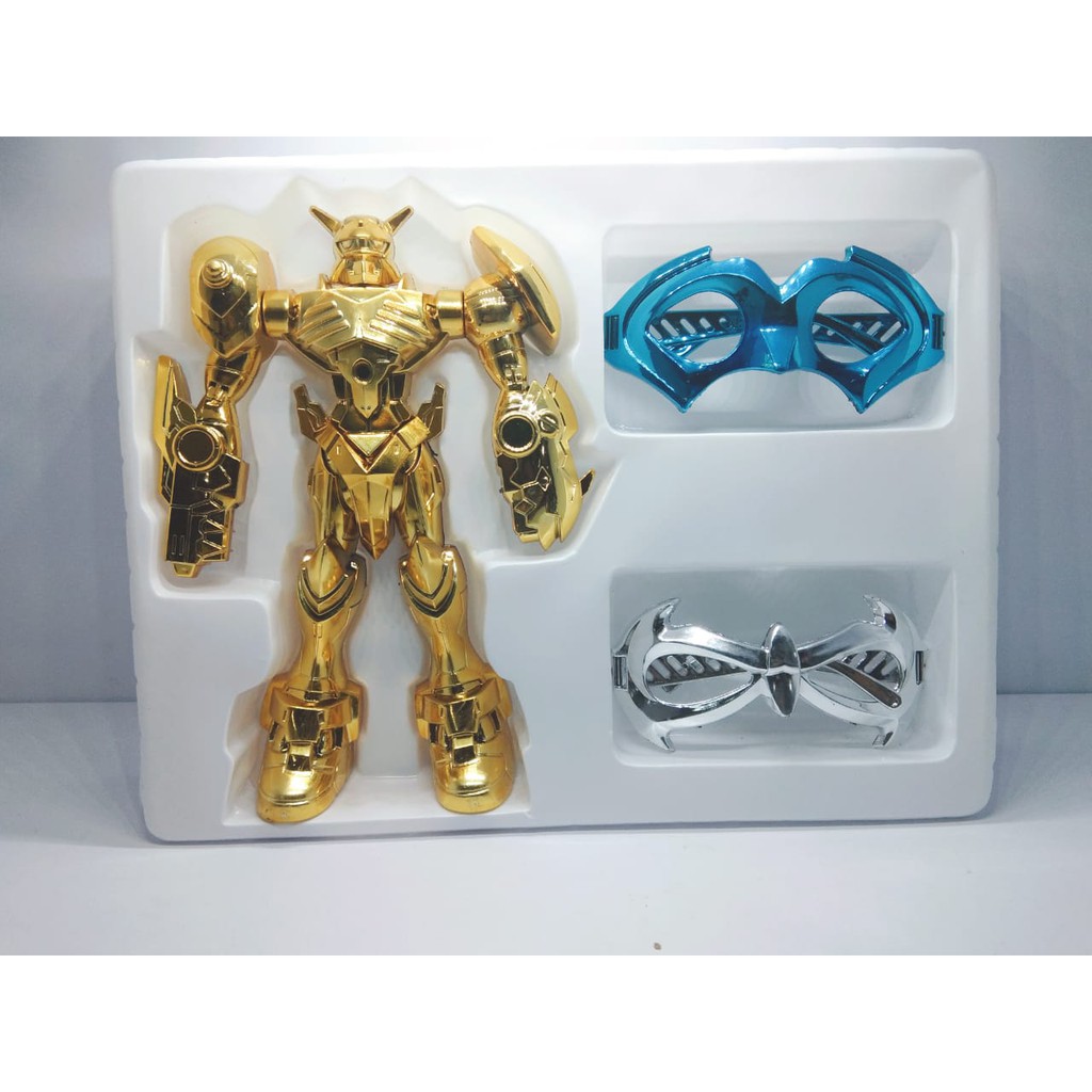 Mainan Anak Robot plus Kacamata - robot metalic noisy boy - BBR014