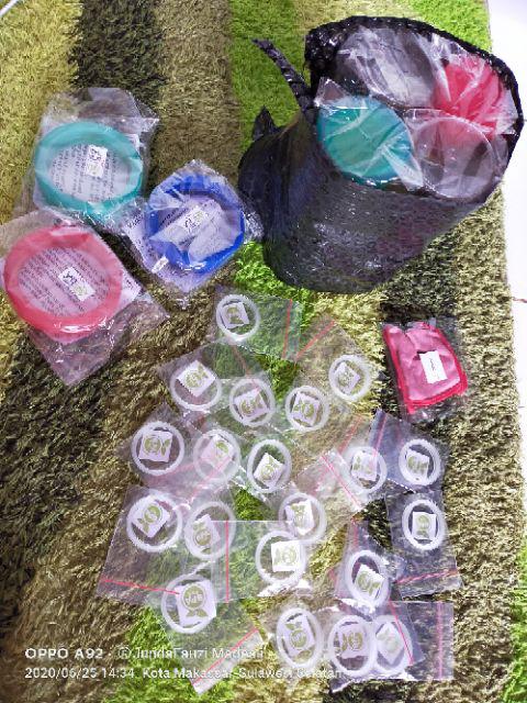 (paket 3pcs) Karet Bioglass 2+, 2s Dan Diamond Shape Uk 10cm