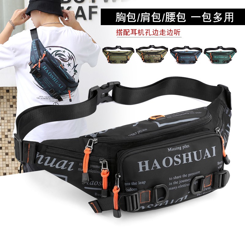 Tas Selempang Pria Waistbag Pria Waterproof / Waist Bag Pria / Tas Pinggang Pria Anti Air - 695