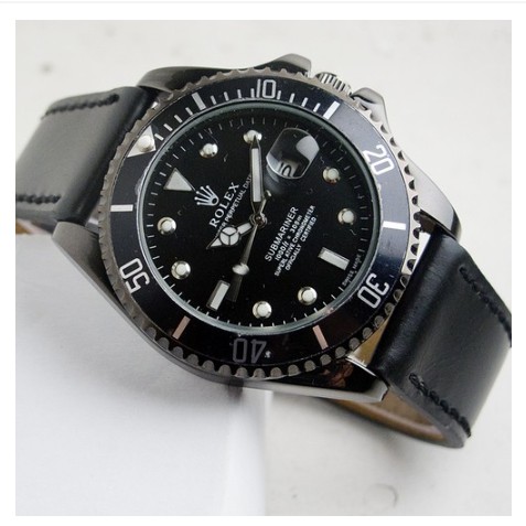 Rolex Submariner Quartz Date Hitam