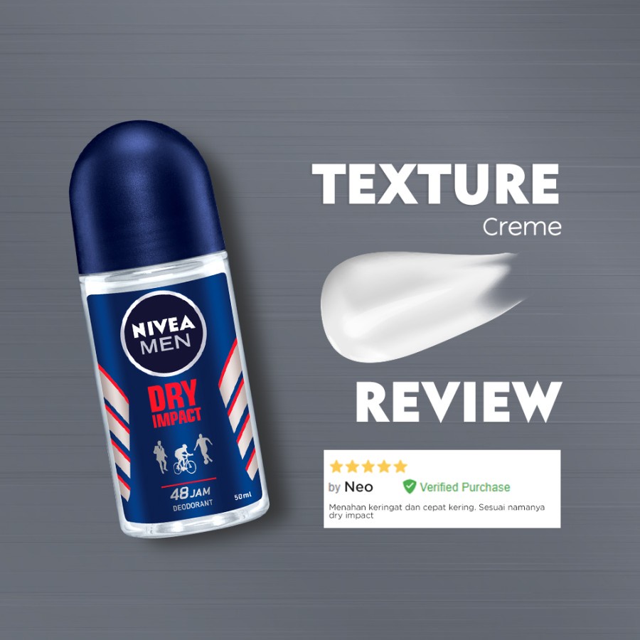 NIVEA MEN Deodorant Dry Impact Roll On - 50ml