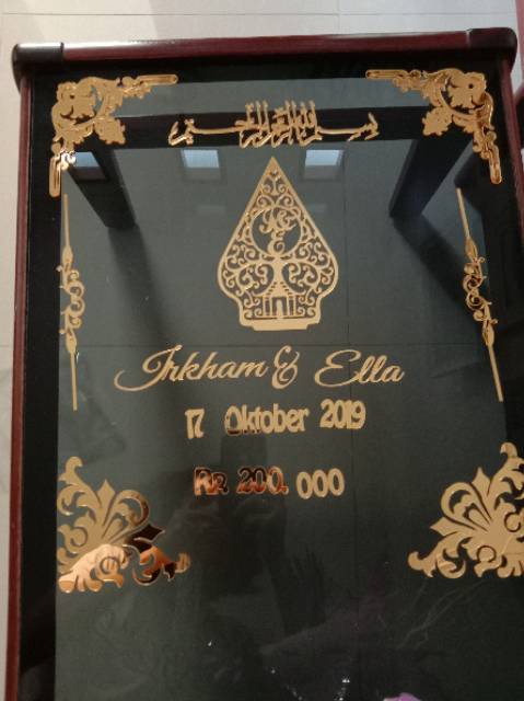 Akrilik mahar hiasan mahar / nama akrilik / mahar akrilik