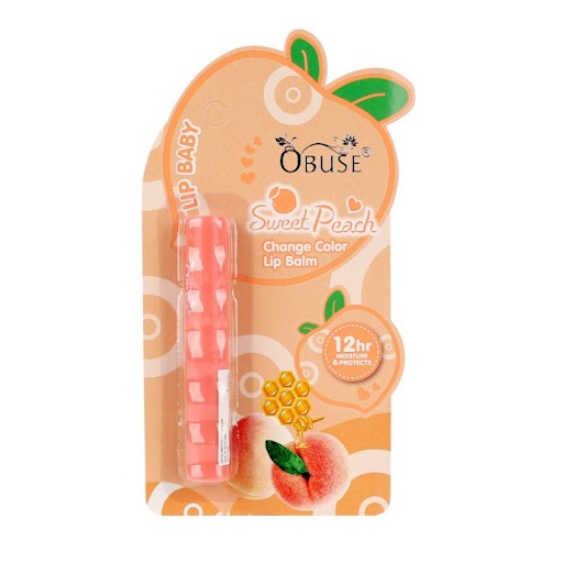 [ORIGINAL THAILAND 100%] Lip Balm Sweet Peach Obuse/Lip Balm Obuse/Lip Balm Peach/Obuse/LIP BABY SWE