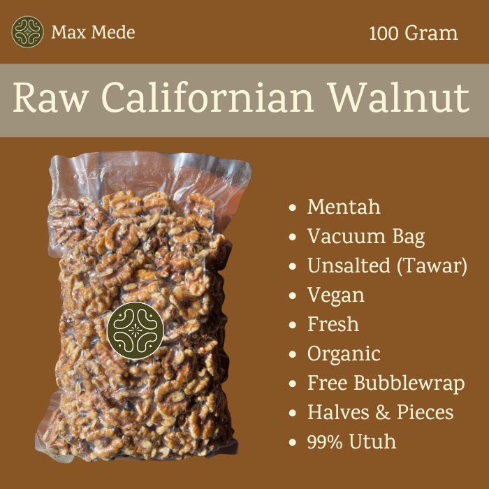 

Walnut Californian Kacang Kenari (MENTAH) - 100 gr