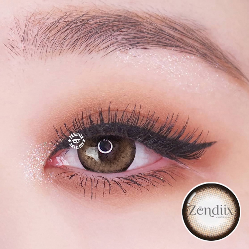 Softlens NEVERLAND Warna BROWN 14.5mm Normal Minus