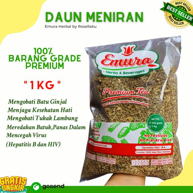 

[COD] DAUN MENIRAN KERING PREMIUM "1 KG" /Obat Ginjal/Obat Imun [COD]