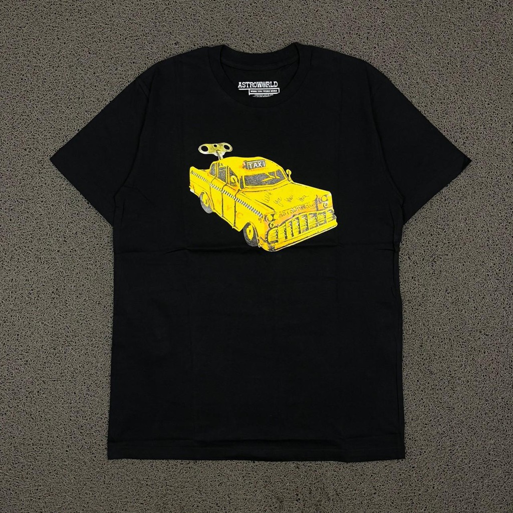 KAOS TSHIRT TEE ASTROWORLD TRAVIS SCOTT YELLOW TAXI