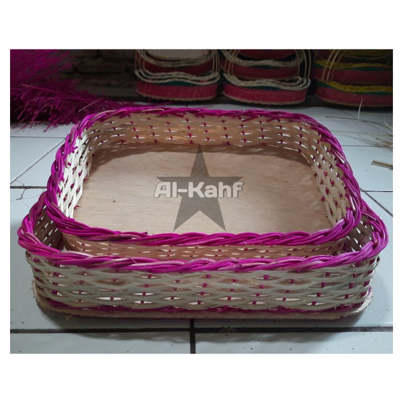 PROMO KERANJANG PARCEL ROTAN TANPA TANGKAI ISI 2 MODEL KOTAK/KERANJANG BUAH/KERANJANG LAMARAN/HANTAR