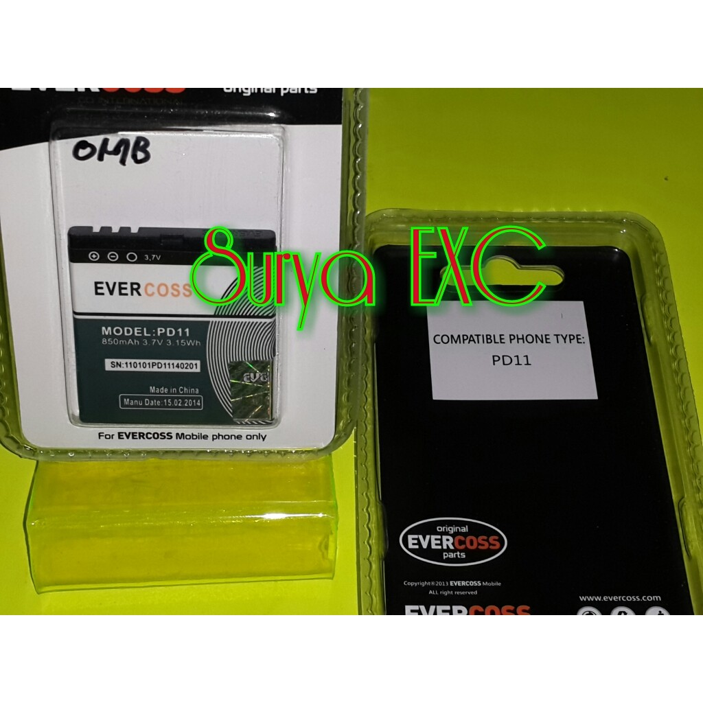 Baterai Battery Evercoss PD 11 (850 mAh) Original