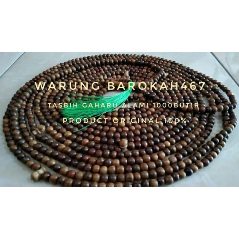 Tasbih Gaharu Buaya Wangi 1000 butir 8mm- Tasbih Gaharu Kalimantan original