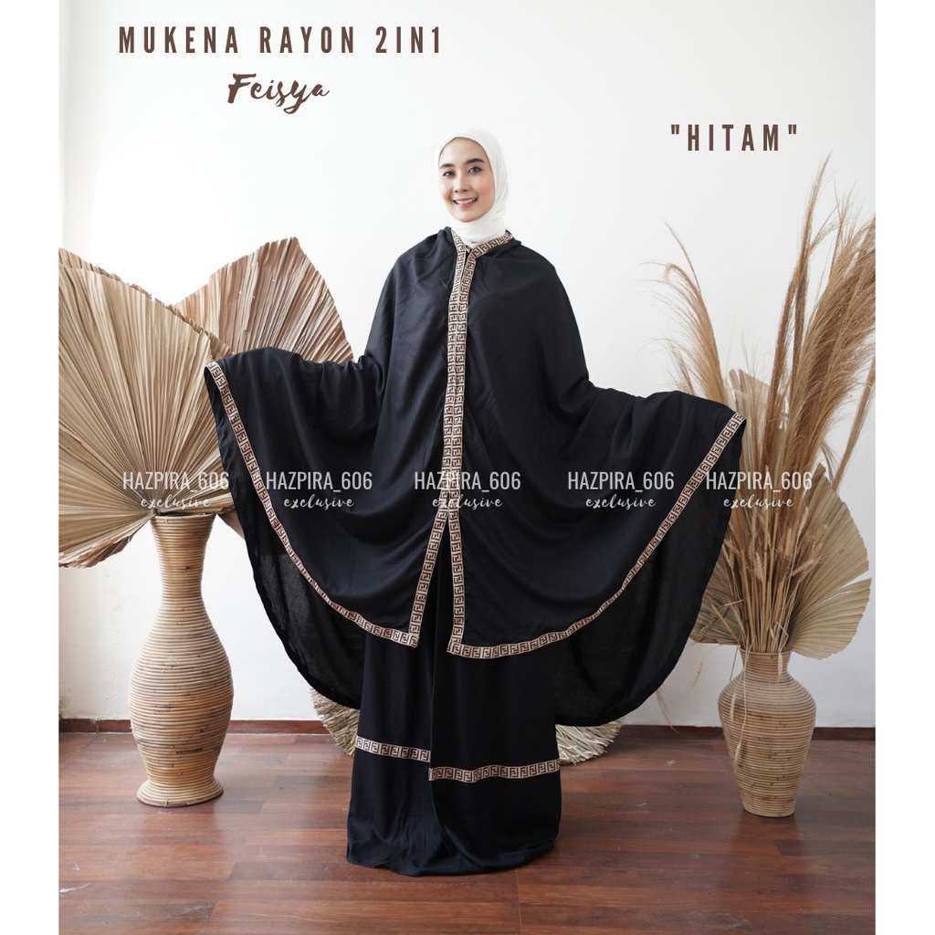 MUKENA DEWASA 2IN1 BALI RAYON TRAVELING FEISYA JUMBO