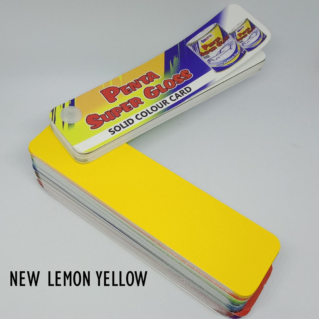 PENTA NEW LEMON YELLOW 17012 200cc - cat penta lemon yellow - cat kuning lemon - cat penta super gloss kuning - cat motor