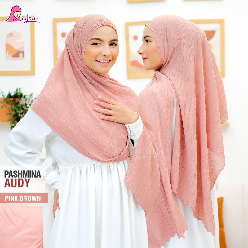 JILBAB HIJAB KERUDUNG BERGO PASHMINA INSTANT PLISKET AUDY MIULAN