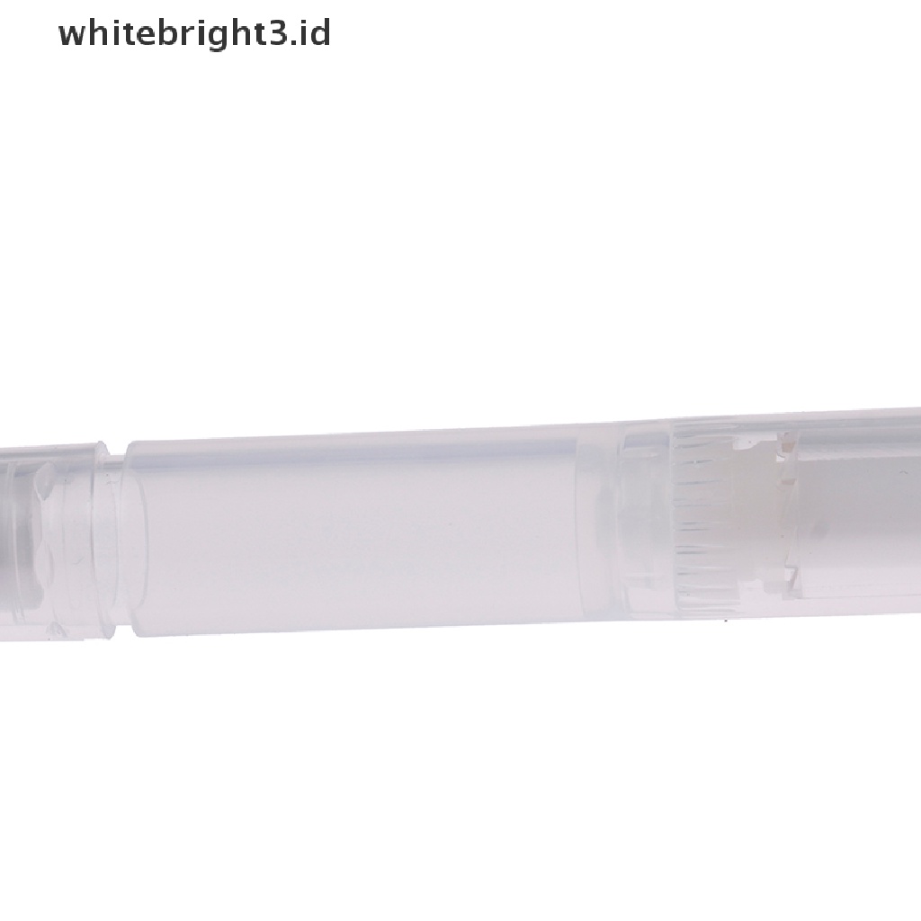 {whitebright3.id} 5pcs 3ml Travel Empty Twist Pen With Brush Cosmetic Container Nail Oil Lip Balm ,