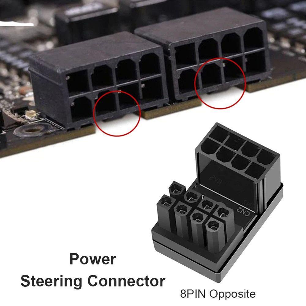 POPULAR Populer 2PCS ATX 6/8 Pin Kepala Siku Kemudi GPU Power Supply Adapter