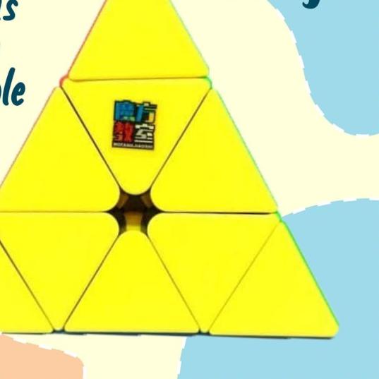 ☝ Rubik Triangle Segitiga Piramid Original Murah Bukan Sticker Flexible ☋
