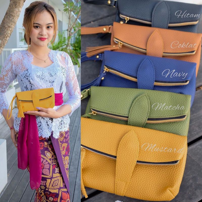 dompet Bali domsel kulit Sling phone