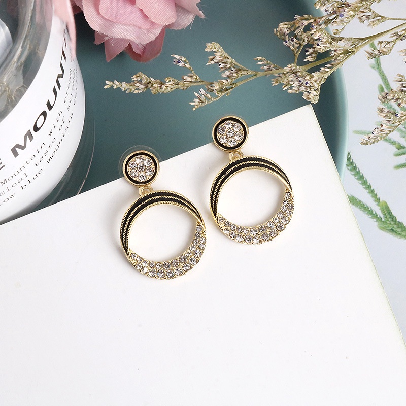 Anting 925 Silver Needle Gaya Korea Untuk Wanita