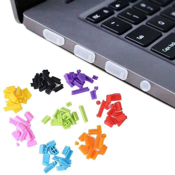 Penutup Port Laptop / Dust Plug Laptop Notebook isi Paket 16pcs AK004 - XOBOX