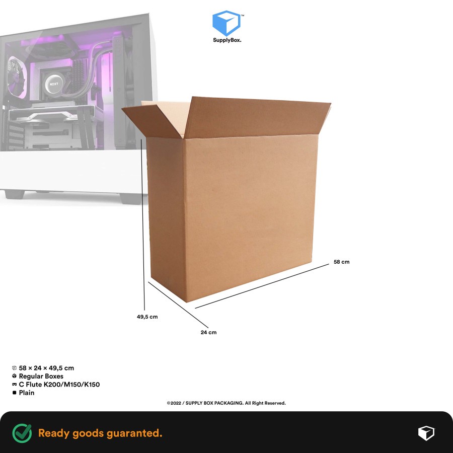 

KARDUS BOX PACKAGING 58x24x49.5 cm | Kardus | Cardboard