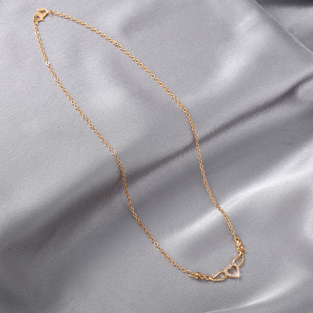 kalung titanium wanita kalung rantai wanita kalung korea kalung wanita murah kalung huruf anti karat D036