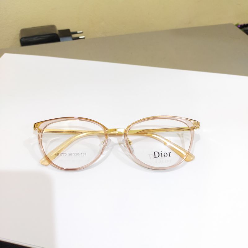Frame kacamata wanita trend | kacamata minus ntiradiasi | kacamata best seller 1770-Peach