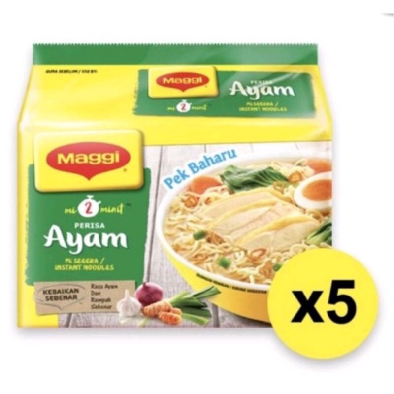 

MIE MAGGI MALAYSIA RASA AYAM 1 PACK ISI 5 BUAH