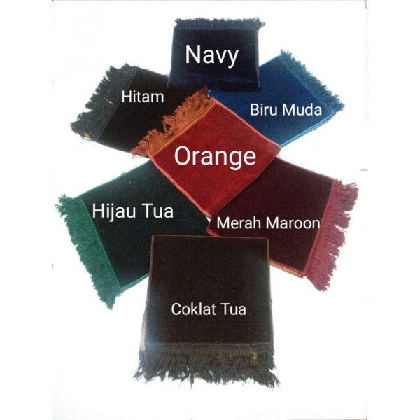 SAJADAH MUKA KECIL / SAJADAH KECIL POLOS