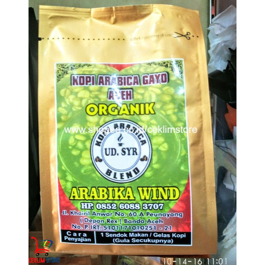 

Kopi Gayo Arabica Wind 500Gr