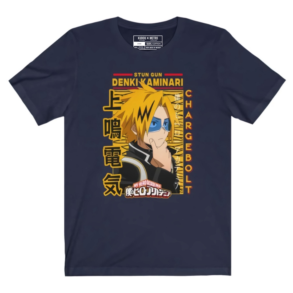 Tshirt Denki Kaminari My Hero Academia Premium Unisex BNHA Premium Unisex