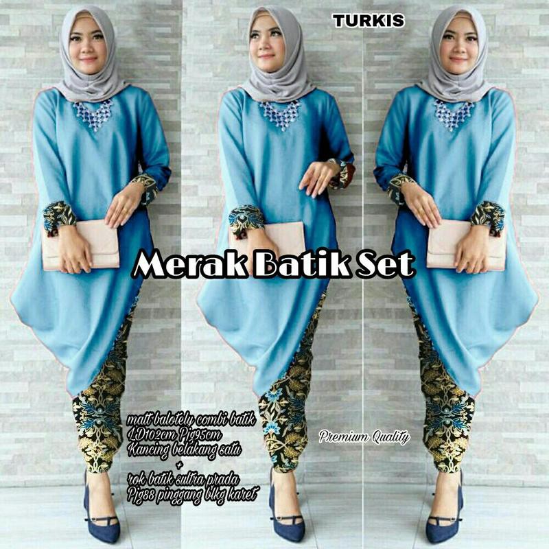 55 Model Baju Batik Velvet Terbaru