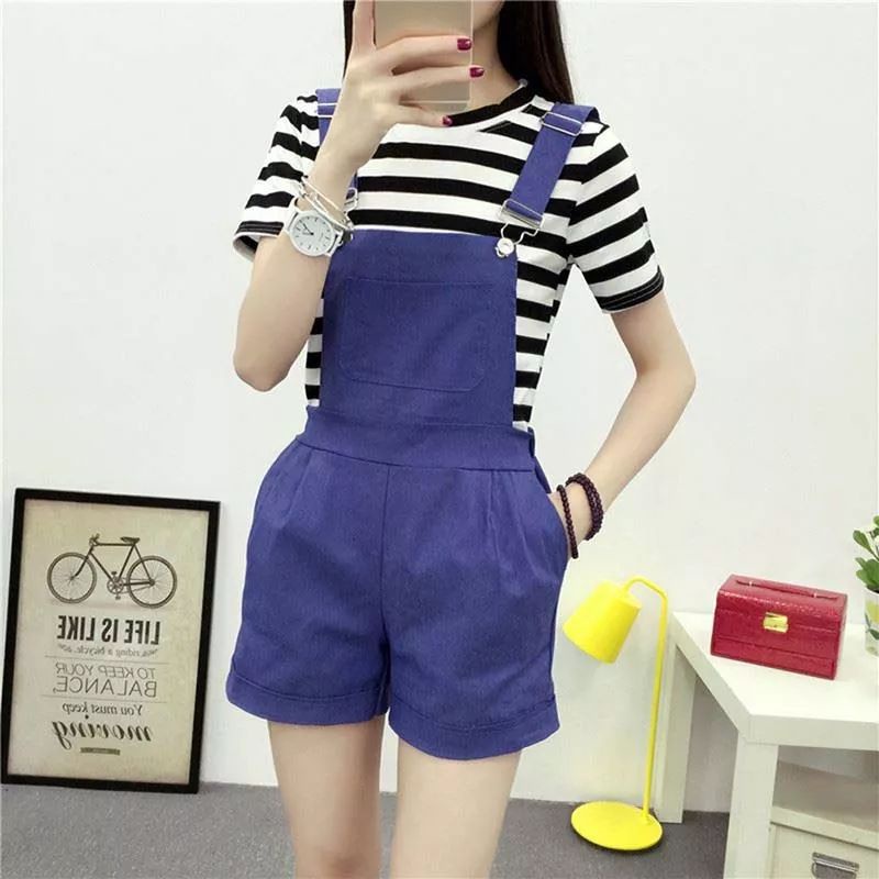 Short Jumpsuit Spring kekinian Overall  BIB korean gs