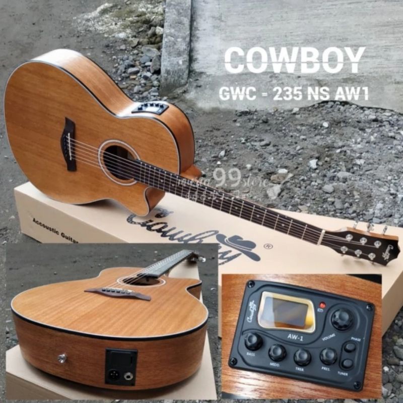 Gitar Cowboy GWC 235 NS Akustik Elektrik AW1