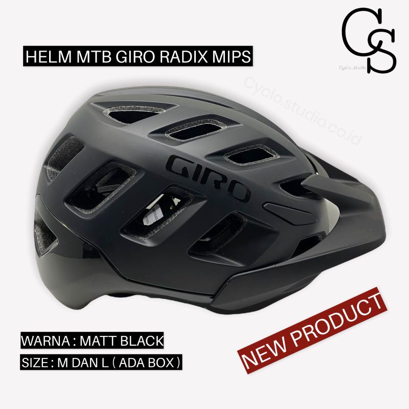 Helm Mtb Giro Radix MIPS Matt Balck