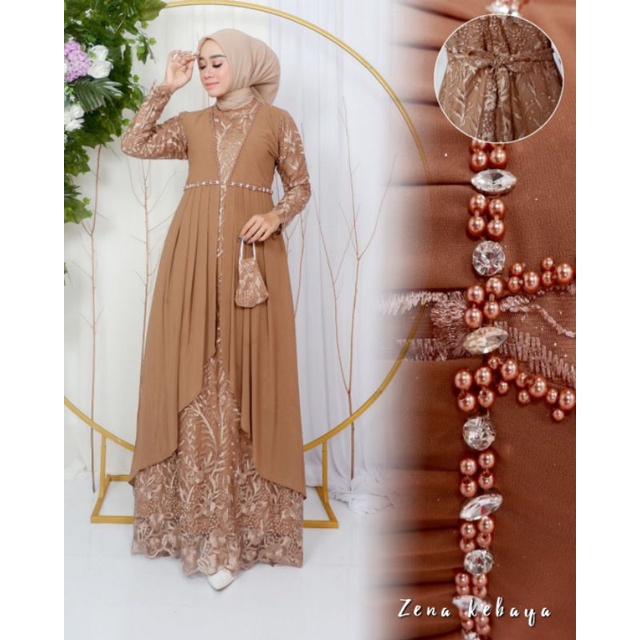 GAMIS PAYET MAURA GAMIS PESTA BAHAN TILLE KOMBINASI CERUTY