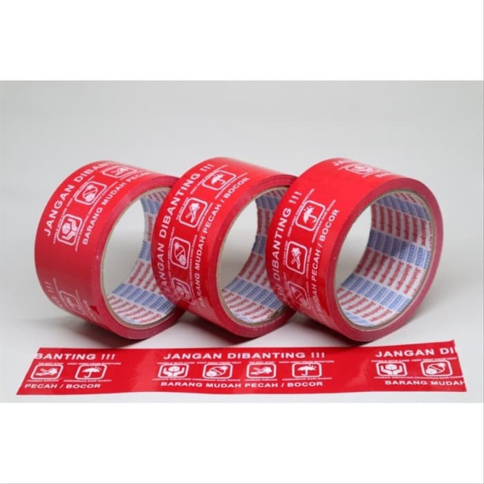 

Unik Lakban Plakban Fragile Handle With Care 48Mm X 100 Yard Tebal Opp Trendi
