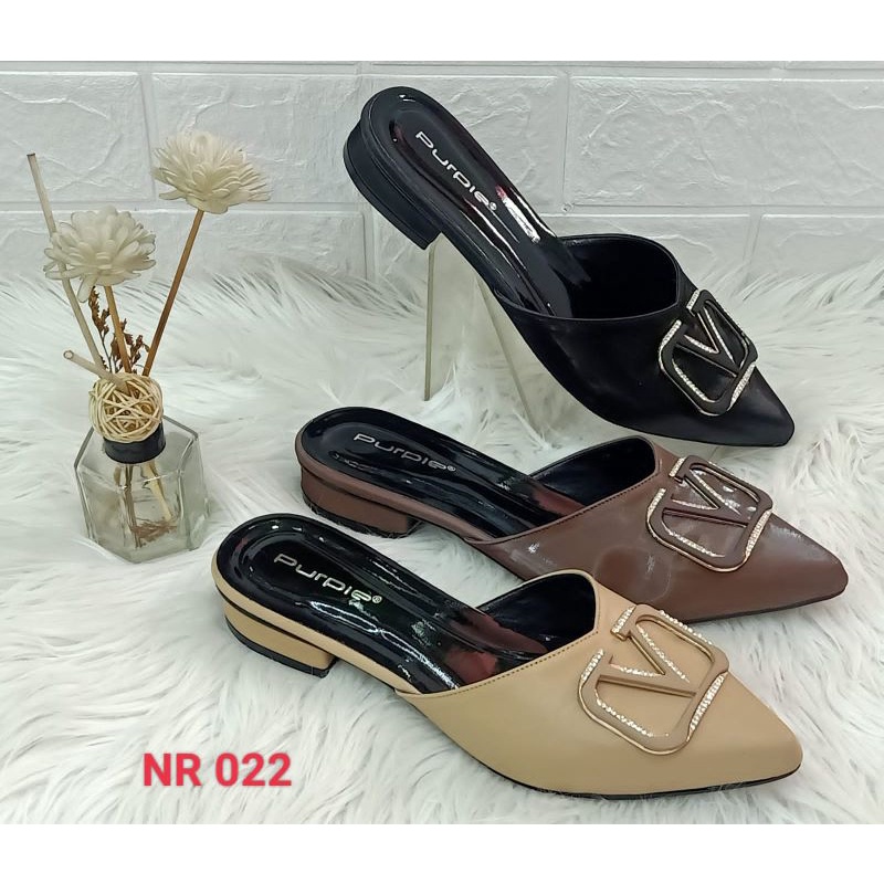 sendal sepatu purple