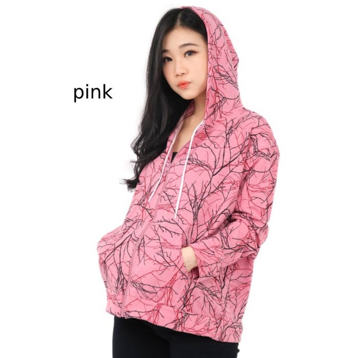 Jaket Wanita Jaket Hoodie Wanita Jacket Resleting Cewek Motif Size L XXL - ALDARI(F1O6) Hoodie Wanit