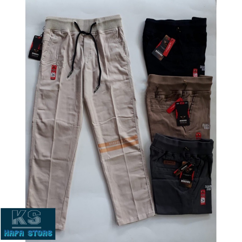 CELANA CHINO ANAK PANJANG PREMIUM QUALITY SIZE 24-26