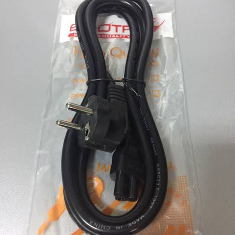 Kabel Power Adaptor / Charger Laptop / NOTEBOOK 3 lubang 1.8 M EYOTA