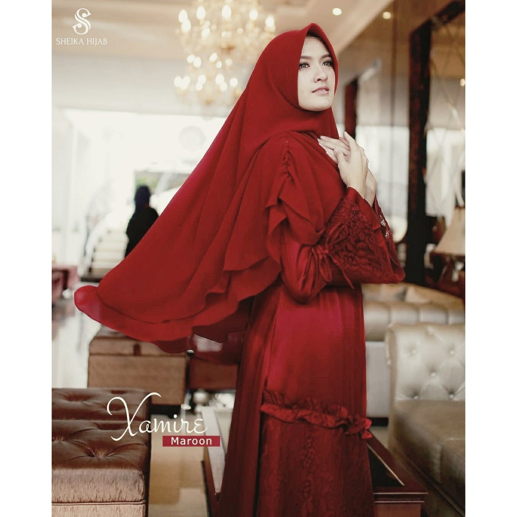 KHIMAR CERUTY KERUT LAKSHY by Sheika Hijab