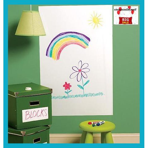 

DINDINGSTIKER- DIY WALLSTICKER WHITEBOARD / STIKER PAPAN TULIS PUTIH - BOX DAN SPIDOL - RUMAH-