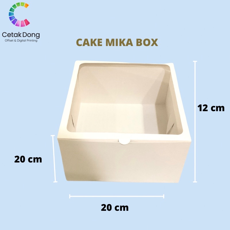 

Kotak Cake Mika / Kotak kue / Cake Box