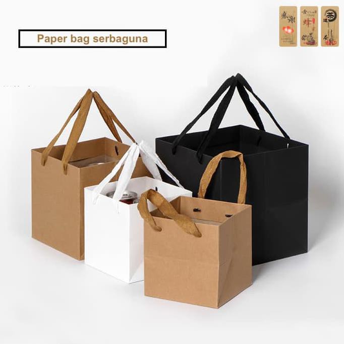 

KANTONG TOPLES, KANTONG IMLEK, KANTONG KOTAK, PAPER BAG SERBA GUNA - Cokelat